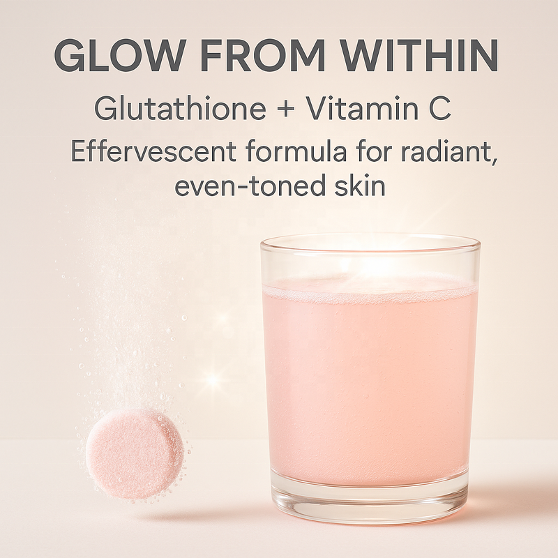 L-Glutathione Effervescent Tablets Manufacturer - Vigo 500mg with Vitamin C E Hyaluronic Acid