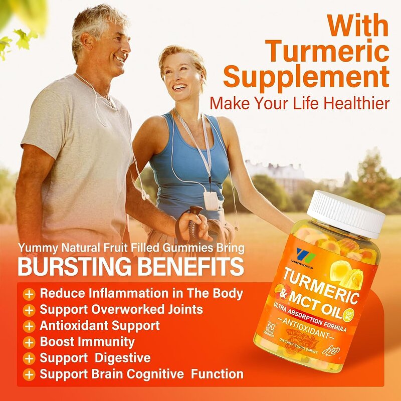 Turmeric Curcumin Gummies Manufacturer - Sugar-Free with 1000mg Black Pepper Extract