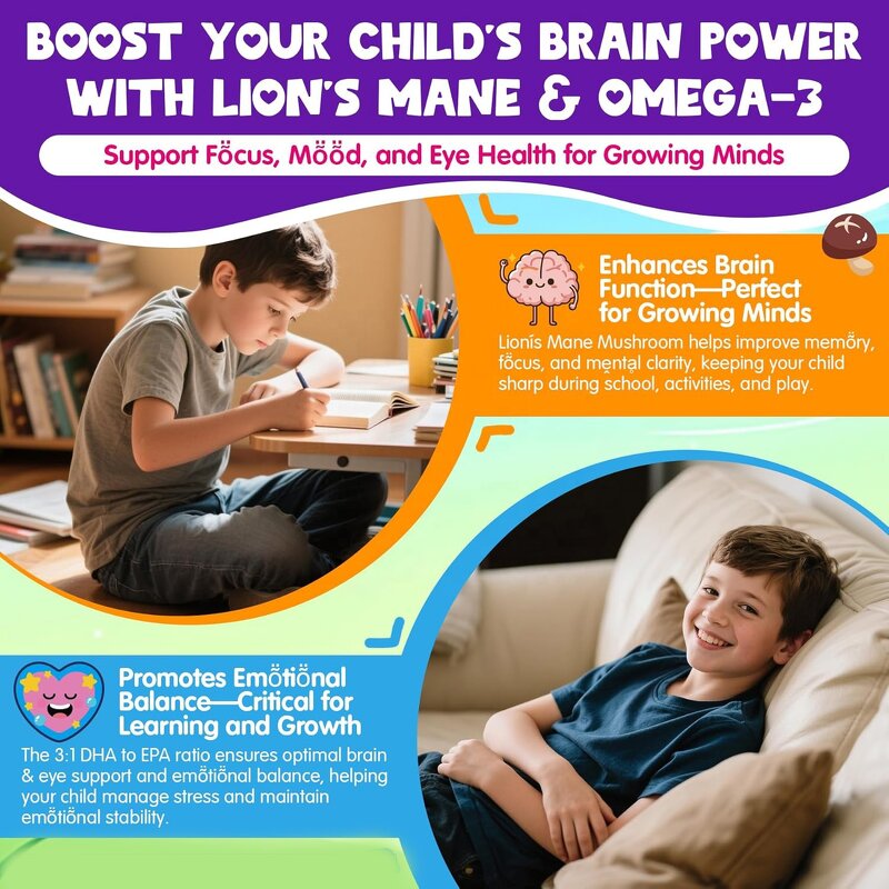 Kids Calcium Soft Chews Manufacturer - Sugar Free with D3 K2 Lion's Mane Omega 3