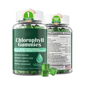 Chlorophyll Bear Gummy Manufacturer - with Organic Supergreens for Energy & Immune