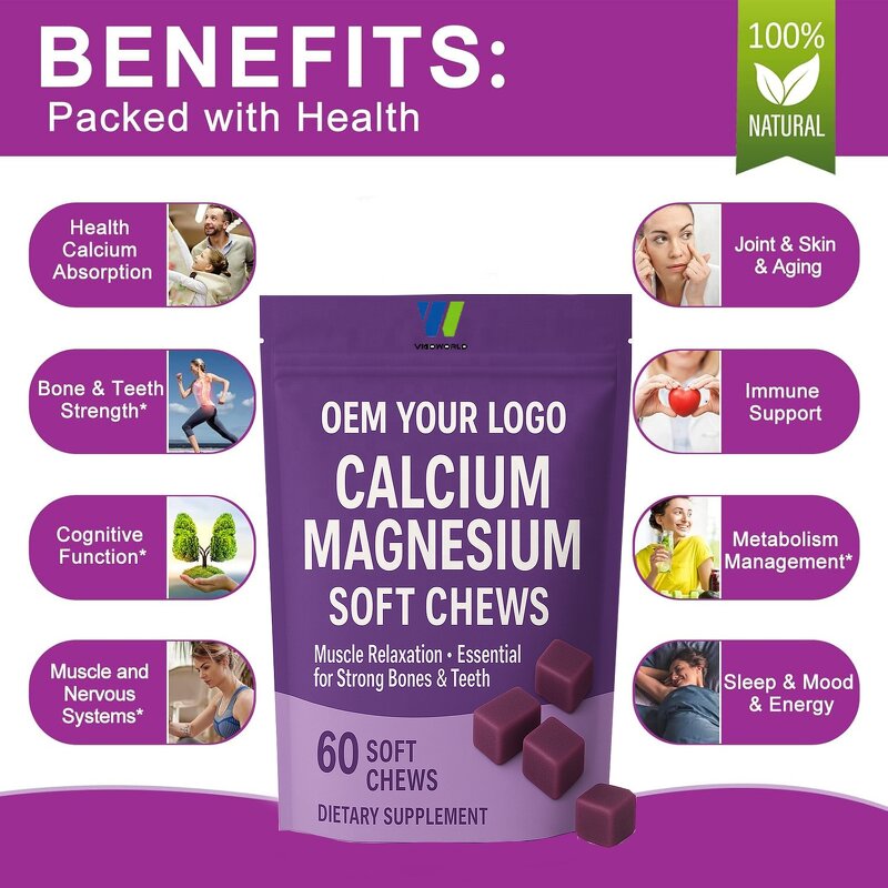 Magnesium Soft Chew Manufacturer - OEM for Bone Muscle Joint & Magnesium Glycinate
