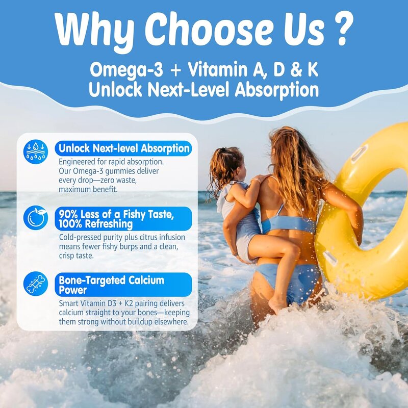 Cod Liver Oil Gummies Manufacturer - 1000mg for Kids & Adults Omega 3 Immune Support