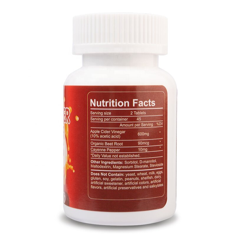 Apple Cider Vinegar Tablets Manufacturer - Private Label Fast Effective for Body Shape