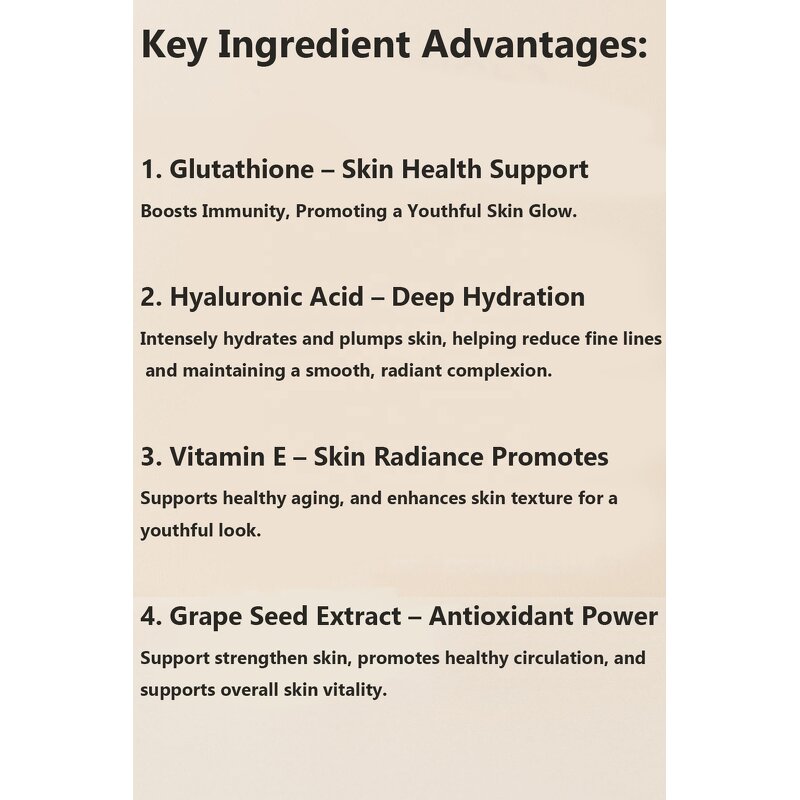 L-Glutathione Effervescent Tablets Manufacturer - Vigo 500mg with Vitamin C E Hyaluronic Acid