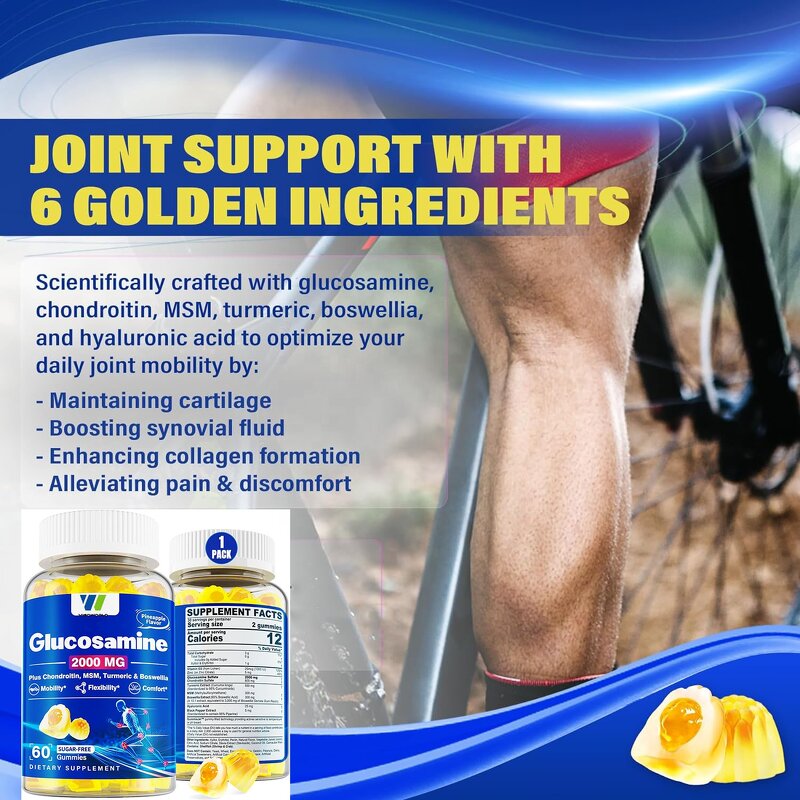 Joint Support Gummies Manufacturer - Vegan Center Filled with Glucosamine Chondroitin MSM