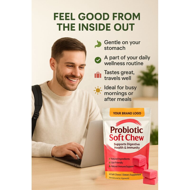 Probiotic Soft Chews Manufacturer - Vigoworld OEM Private Label for Digestive Support