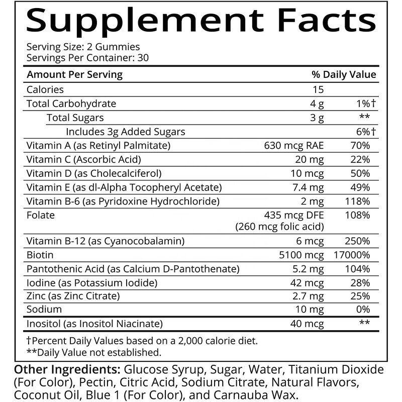 Biotin Gummies Manufacturer - Private Label Hair Vitamin Gummy Bear