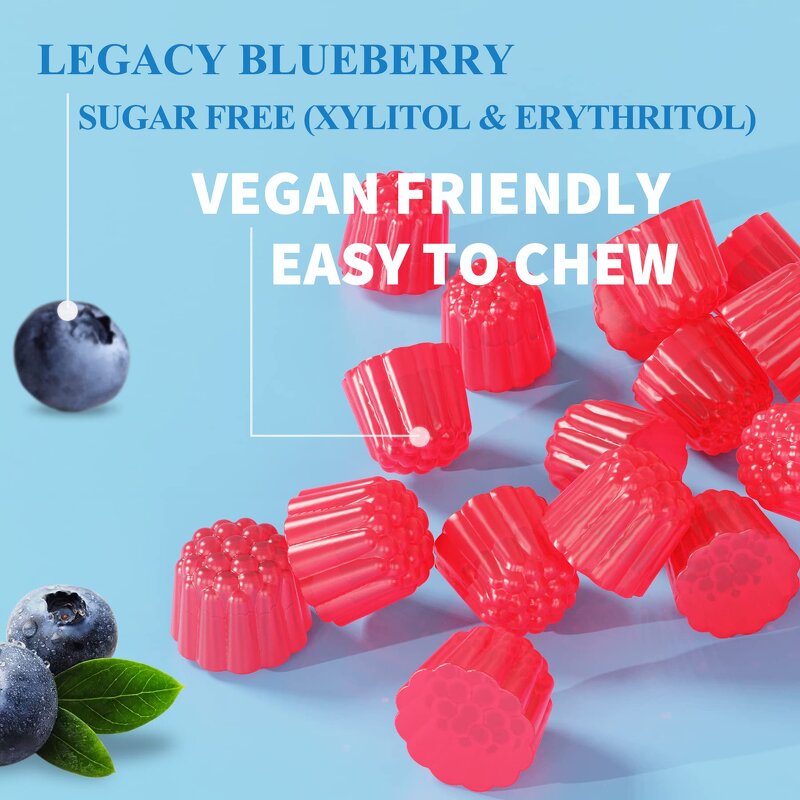 Magnesium Gummies Manufacturer - Sugar Free Glycinate Malate Citrate with D3 B6 B12