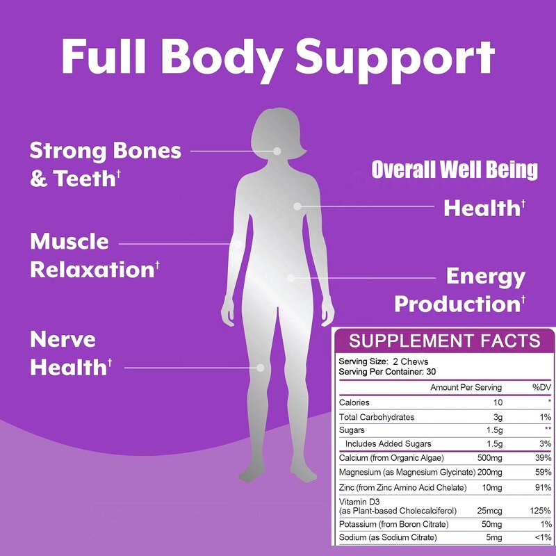 Magnesium Soft Chew Manufacturer - OEM for Bone Muscle Joint & Magnesium Glycinate