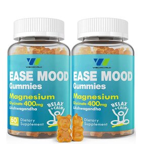 Magnesium Glycinate Gummies Manufacturer - 400mg with Ashwagandha Rhodiola & Saffron