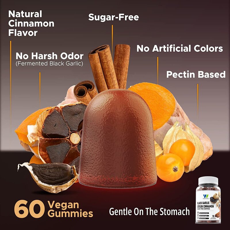 Black Garlic Supplement Manufacturer - Sugar Free with Ceylon Cinnamon & Chromium