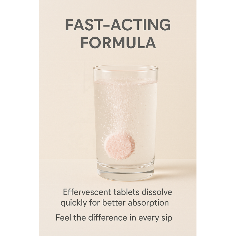 L-Glutathione Effervescent Tablets Manufacturer - Vigo 500mg with Vitamin C E Hyaluronic Acid