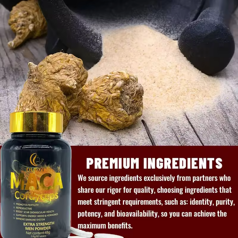 Men Power Tablet - Manufacturer OEM Duozi extra Strength Aguaje Maca Cordyceps