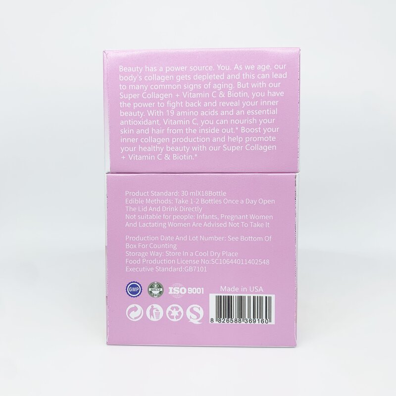 Collagen Drink - Manufacturer OEM Halal Skin Whitening Beauty Peptide Oral Liquid