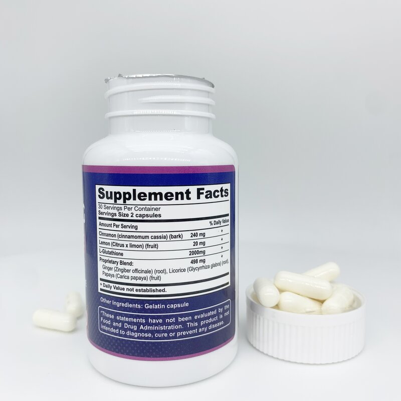 Liver Detox Pills - Manufacturer OEM 2000mg Collagen Gluta Skin Whitening