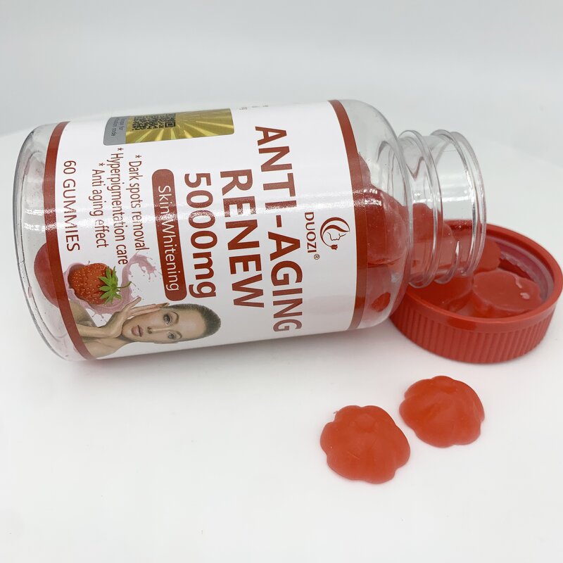 Collagen Gummies - Manufacturer OEM Private Logo Vegan Hyaluronic Acid Anti-Aging