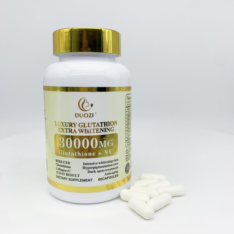 Skin Whitening Pills - Manufacturer OEM 30000mg Collagen Gluta Luxury Capsules