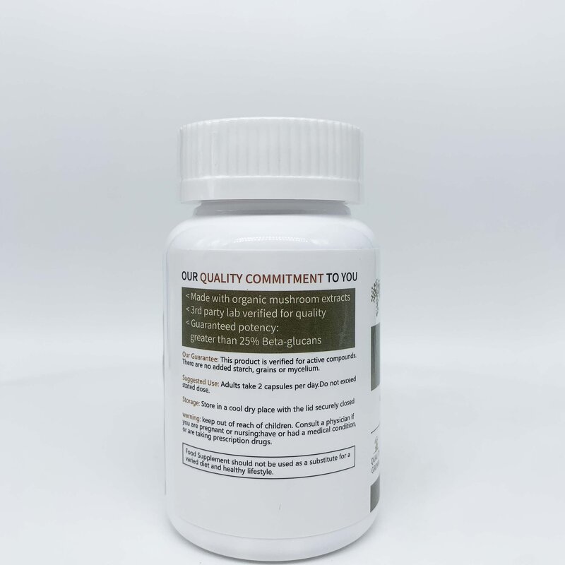 Lion's Mane Capsules - Manufacturer OEM ODM 1000mg Matcha Brain Booster