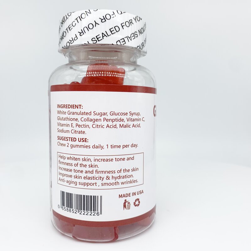 Gluta Collagen Gummies - Manufacturer OEM 3 Days Sample Whitening Skin Glow