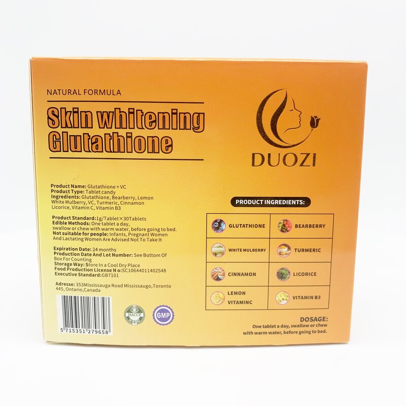 Collagen Tablet - Manufacturer OEM Skin Whitening Brightening Gluta Perfect White