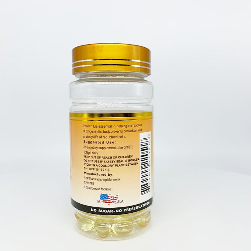 Vitamin E Softgel - Manufacturer OEM Natural Teenagers Hair Growth Not Pregnant