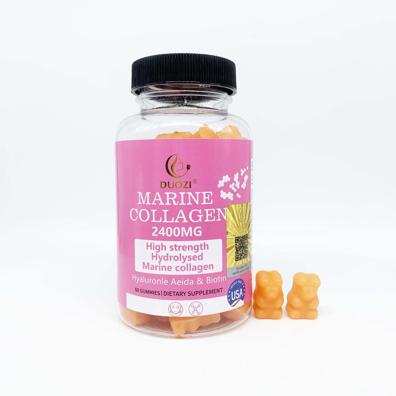 Marine Collagen Gummies - Manufacturer DUOZI OEM 3days Shipping White Drink