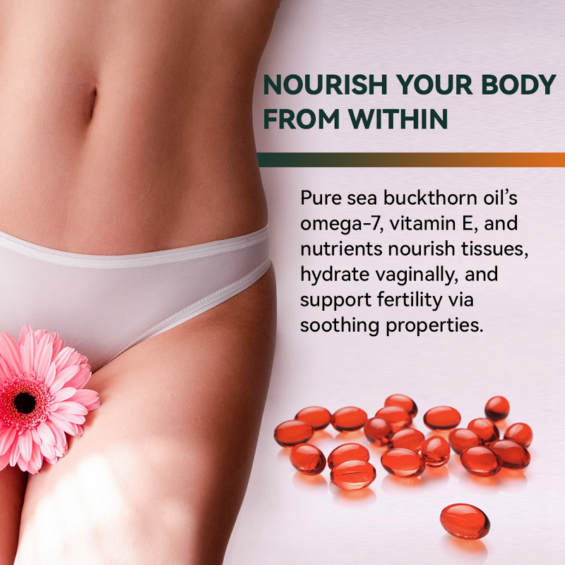 Sea Buckthorn Oil Softgels Manufacturer - 100% Pure for Women's Fertility