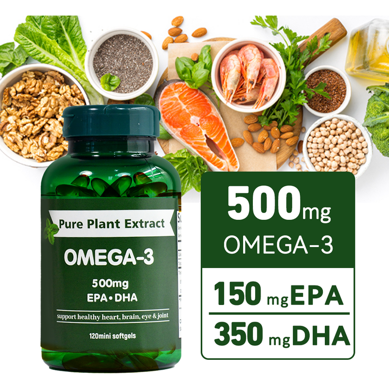 Peony Seed Supplement Manufacturer - Vegan 500mg Omega-3 Softgels