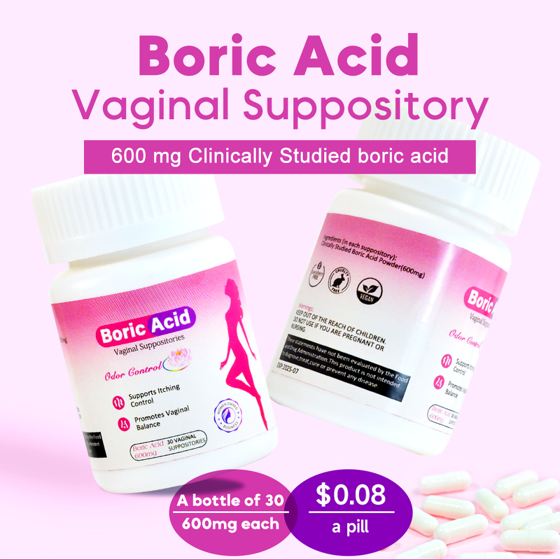 Boric Acid Suppositories Manufacturer - for Healthy Vaginal pH Balance