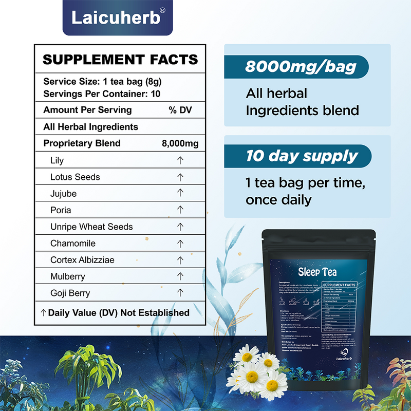 Sleep Tea Manufacturer - Organic Herb for Better Skin & Sleep