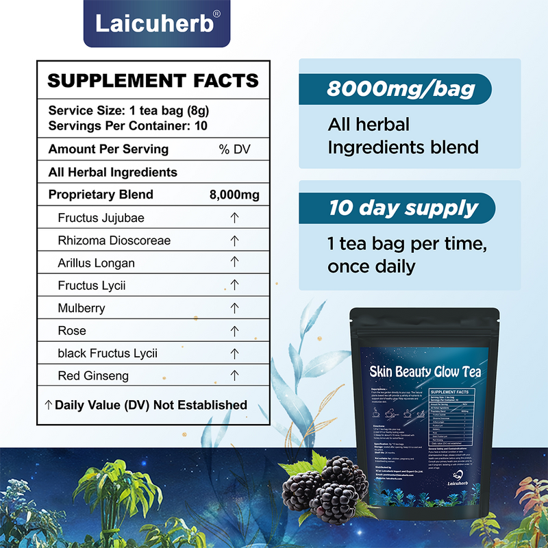 Skin Whitening Tea Manufacturer - Glow Lightening Detox with Collagen