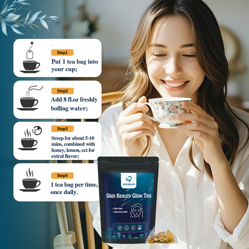 Skin Whitening Tea Manufacturer - Glow Lightening Detox with Collagen