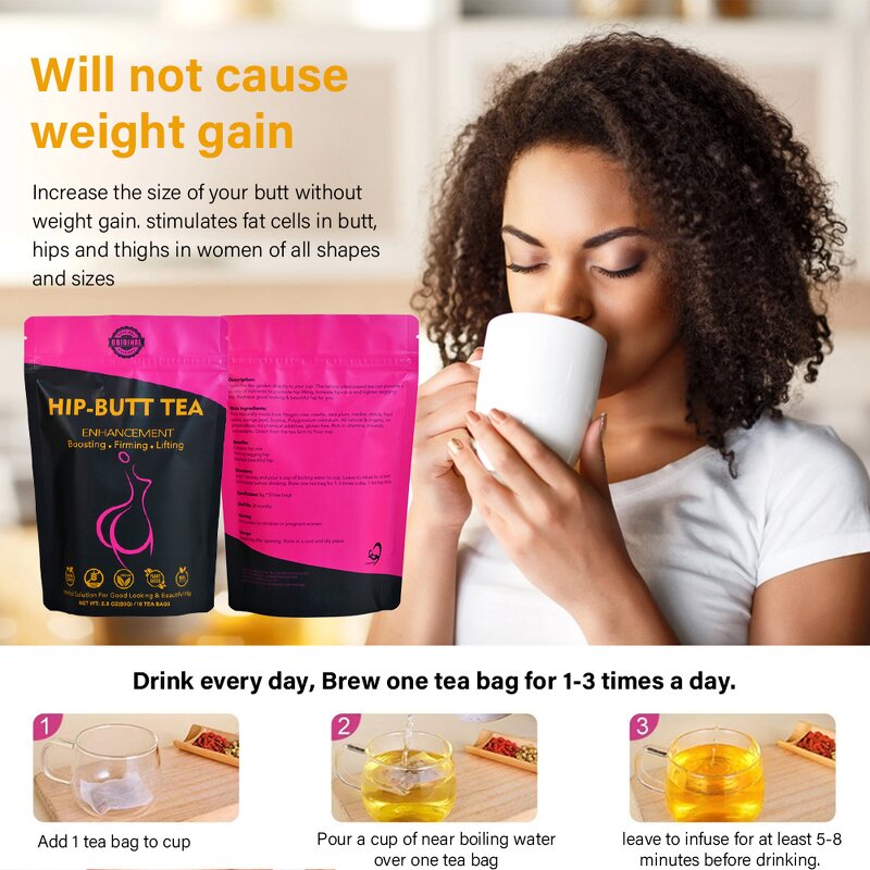 Butt Enlargement Tea Manufacturer - Organic Plump Hip for Women