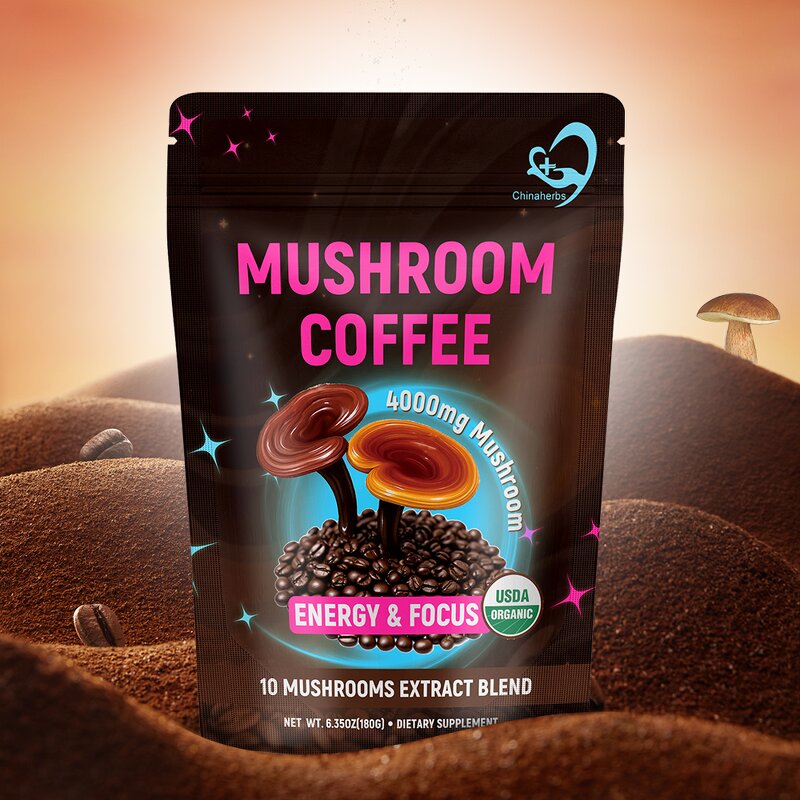 Mushroom Coffee Manufacturer - Private Label Instant Arabica Powder