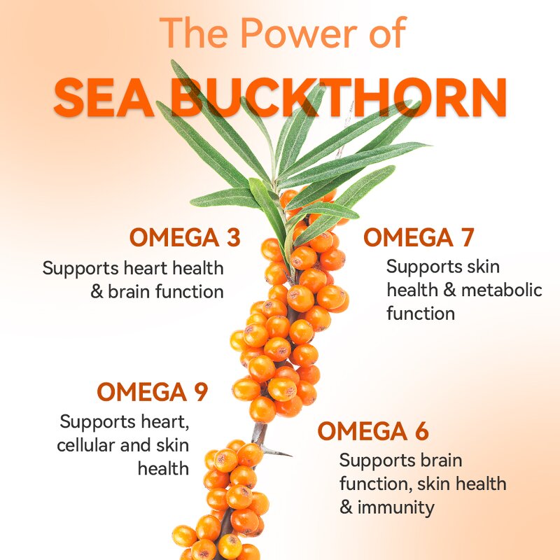 Sea Buckthorn Softgels Manufacturer - Private Label for Heart Brain & Skin
