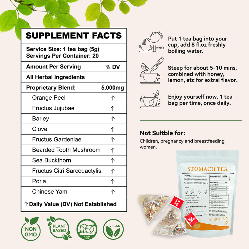 Stomach Health Tea Manufacturer - Nourish Flavor & Digestion Support