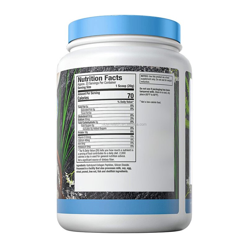 Collagen Powder - Manufacturer Private Label Custom Flavor Vegan Calcium Hydrolyzed