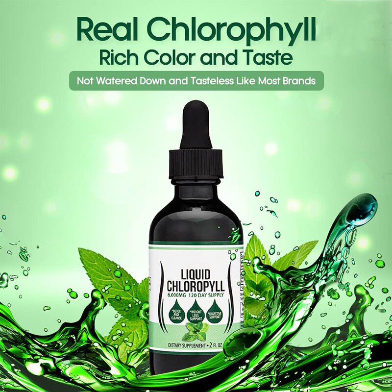 Chlorophyll Drops - Manufacturer OEM ODM 6000MG Mint Vegan Deodorant Skin Protect