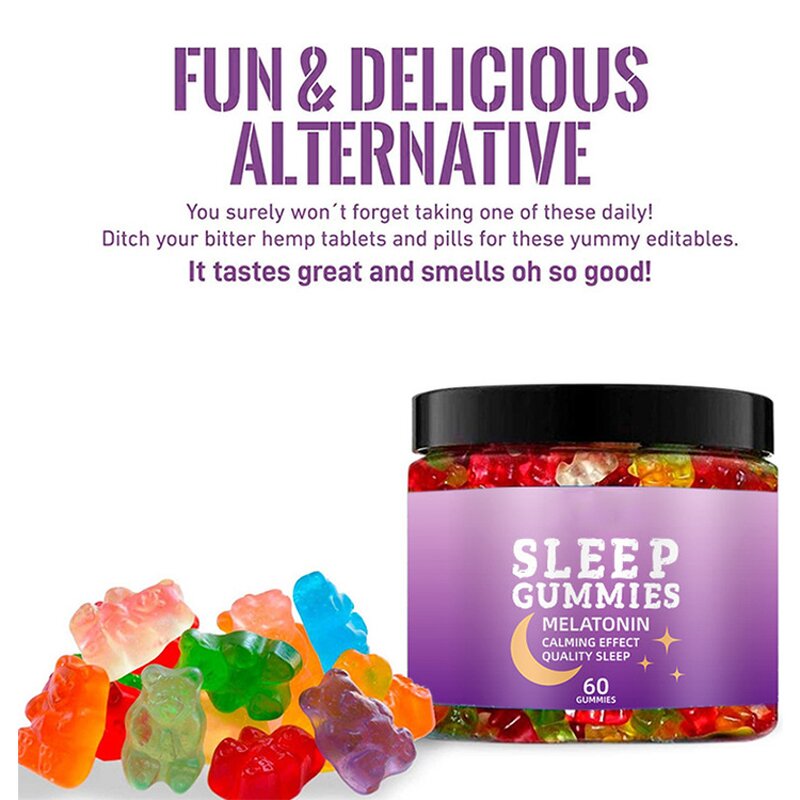 Melatonin Sleep Gummies - Manufacturer Private Label OEM Magnesium Bear Deep Well Sleeping