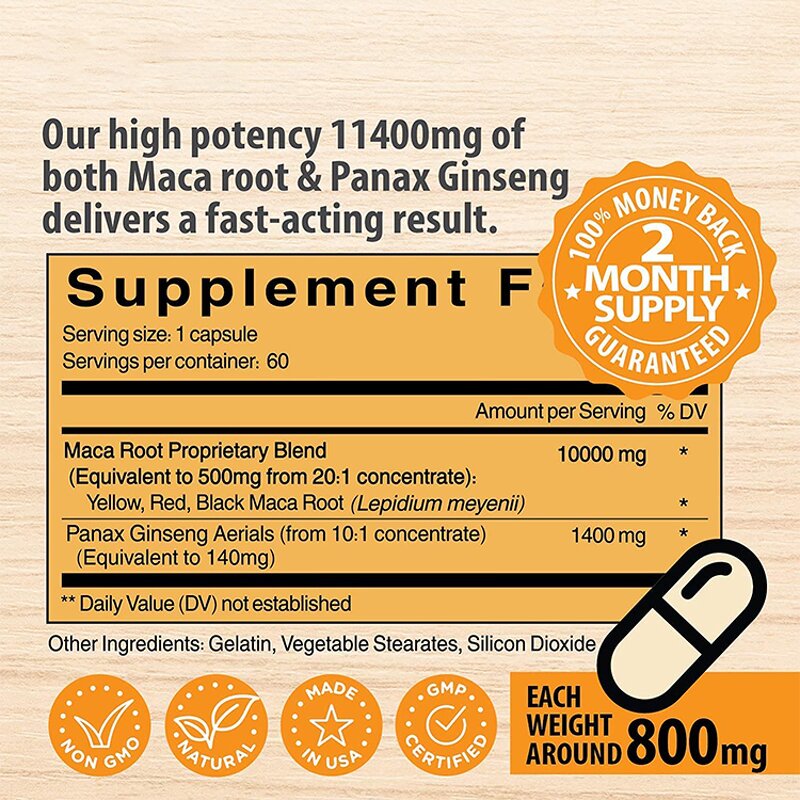 Maca Capsules - Manufacturer In Stock La Molina Butt Enhancement Weight Gain