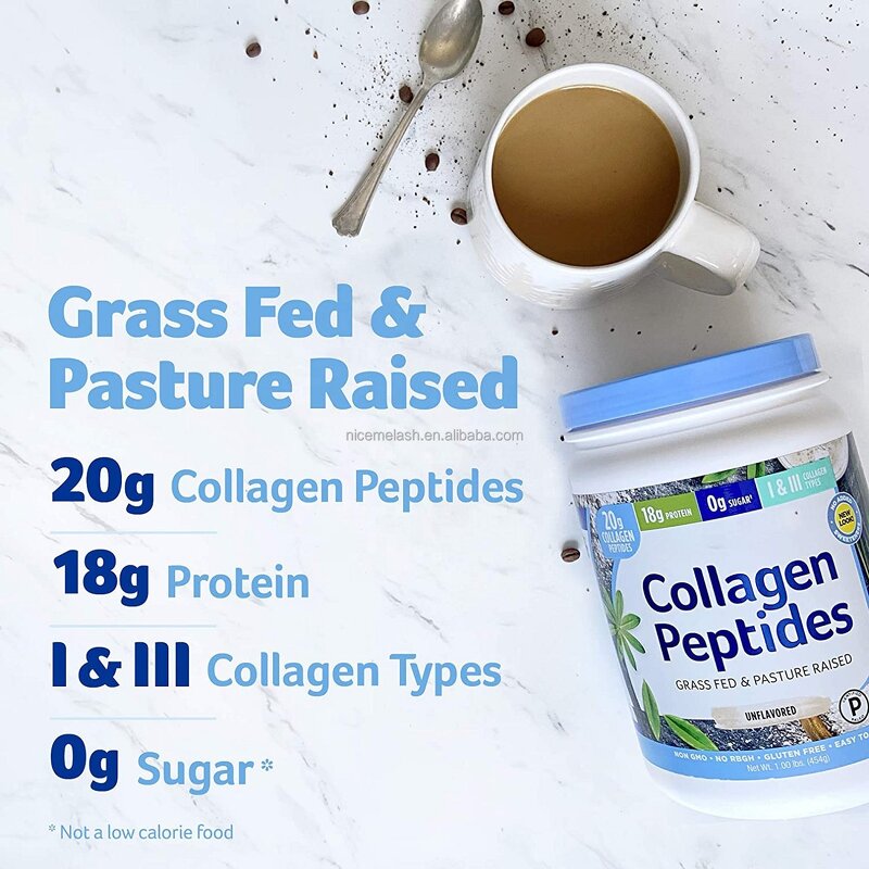 Collagen Powder - Manufacturer Private Label Custom Flavor Vegan Calcium Hydrolyzed