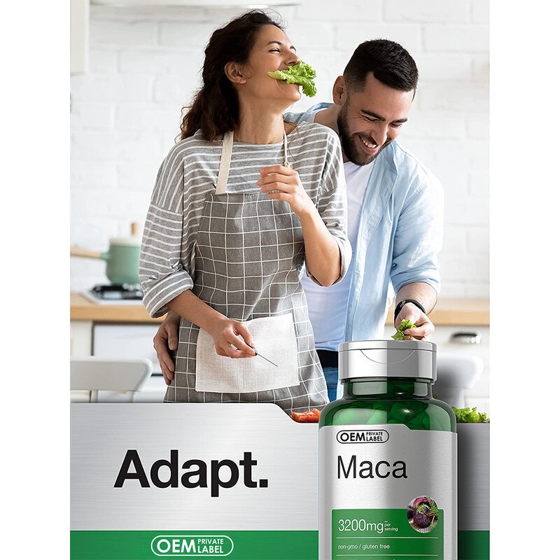 Maca Capsules - Manufacturer 2025 Hot 500Mg Weight Gain Hips Enlargment Black Pepper