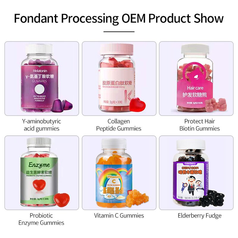 Hair Growth Gummies - Manufacturer OEM Vegan Bears Biotin Folic Acid Vitamin