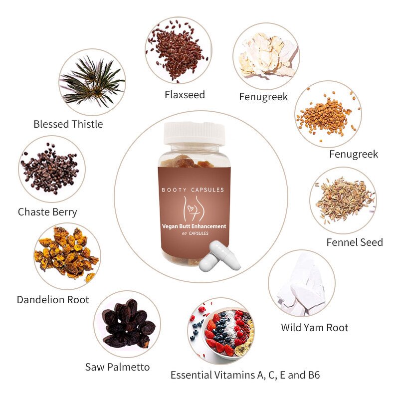 Butt Capsule - Manufacturer Private Label Bigger Booty Breast Multi Maca Hips