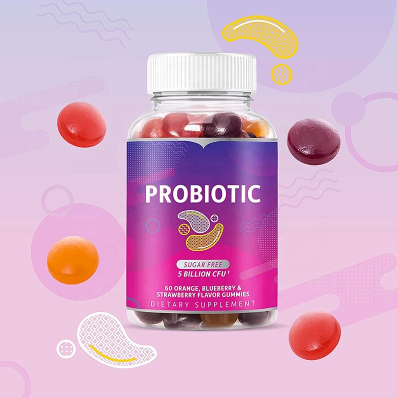 Probiotic Gummies - Manufacturer 2025 Hot 10B CFU Sugar Free Women Immune Digestion