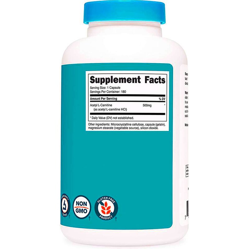 ALCAR Capsules - Manufacturer Acetyl L-Carnitine Cognitive Function Exercise Endurance