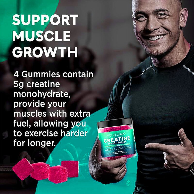 Creatine Gummies - Manufacturer Private Label Pre Workout Muscle Growth Energy Supplement