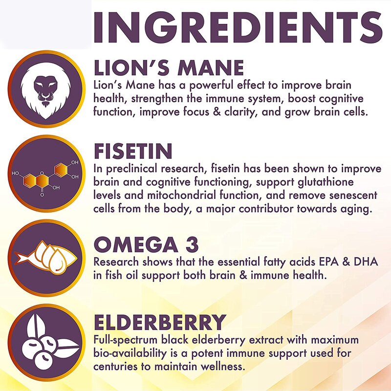 Lion's Mane Gummies - Manufacturer OEM ODM Private Label 4-in-1 Brain Power Immunity