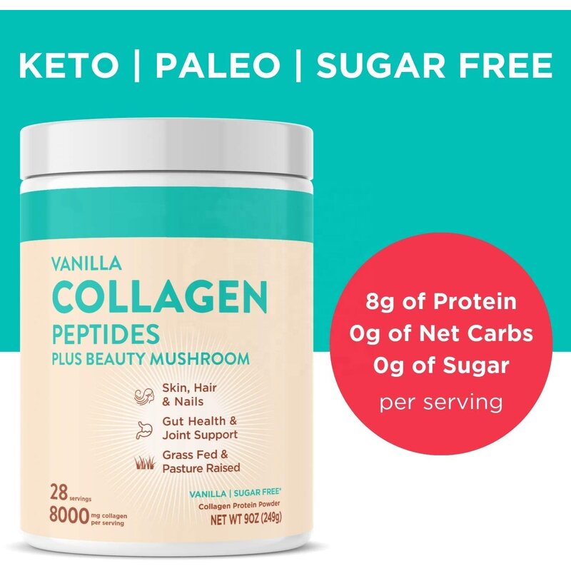 Collagen Powder - Manufacturer Free Sample Vanilla Keto Bovine Skin Hair Nails