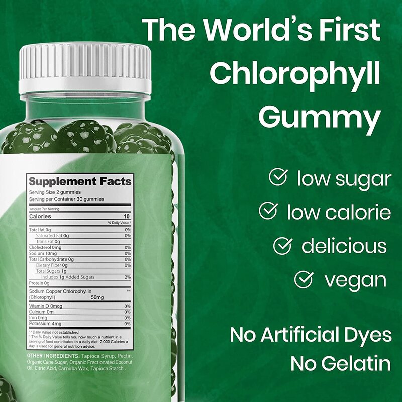 Chlorophyll Gummies - Manufacturer Wholesale Private Label Cleanse Detox Energy Booster